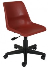 Schoolie Gas Lift Chair. Gas Lift, Swivel, Castors. 120Kg. 1 Year Warranty. Plastic Shell 7 Colours
